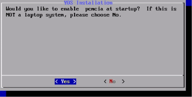PCMCIA Auswahl